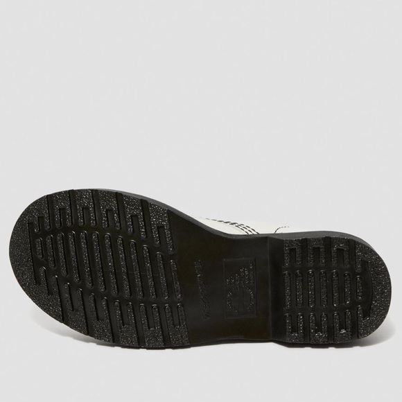 NEW DR MARTENS PASCAL VIRGINIA LEATHER BLACK WHITE BOOT SHOE AUTHENTIC 10 - Picture 7 of 8